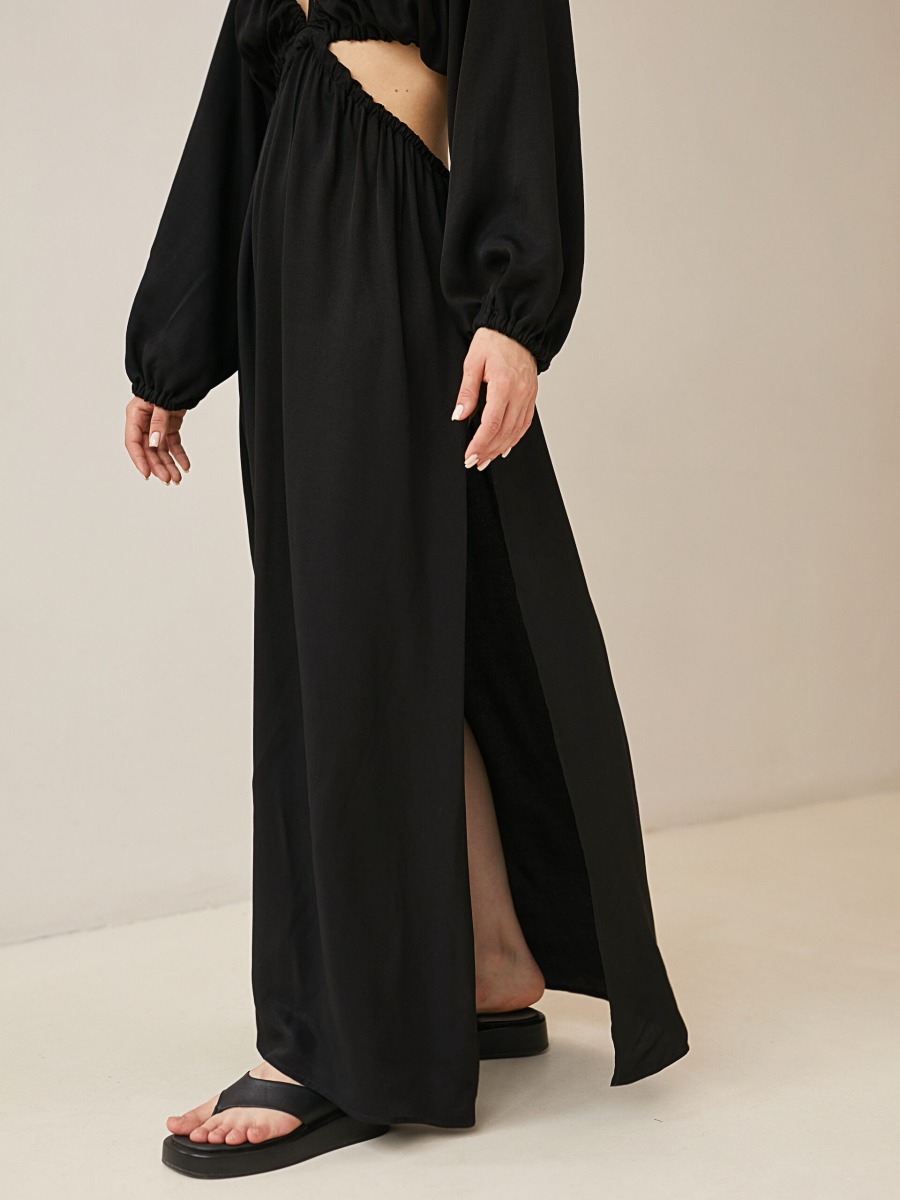 Платье объемное миди I.B.W., цвет: Черный, CD022 купить онлайн