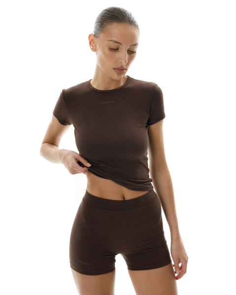 Футболка базовая Suborbia, цвет: коричневый, 05574 купить онлайн