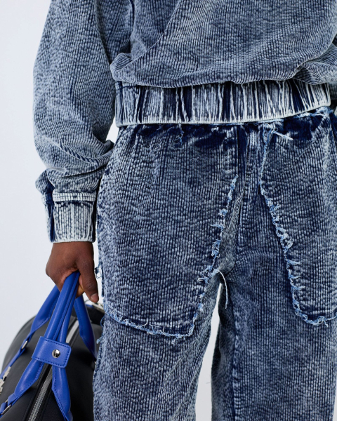 Джоггеры OUT SEAMS WOMEN WASHED BLUE ASIA ST 71, цвет: синий, Ast71.jogg-seams-blue-w купить онлайн