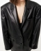 Пиджак LEATHER BATYA BLACK YONS, цвет: Черный,  купить онлайн
