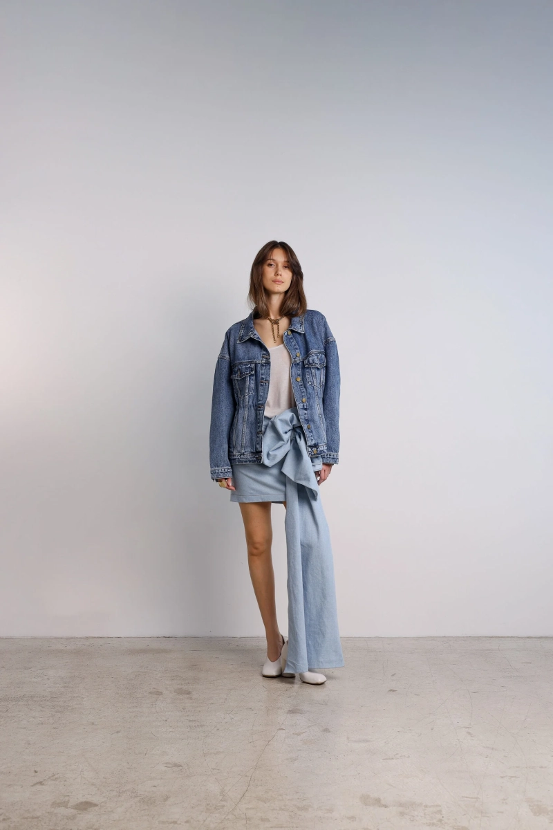 Юбка Ply jeans issju, цвет: голубой,  купить онлайн