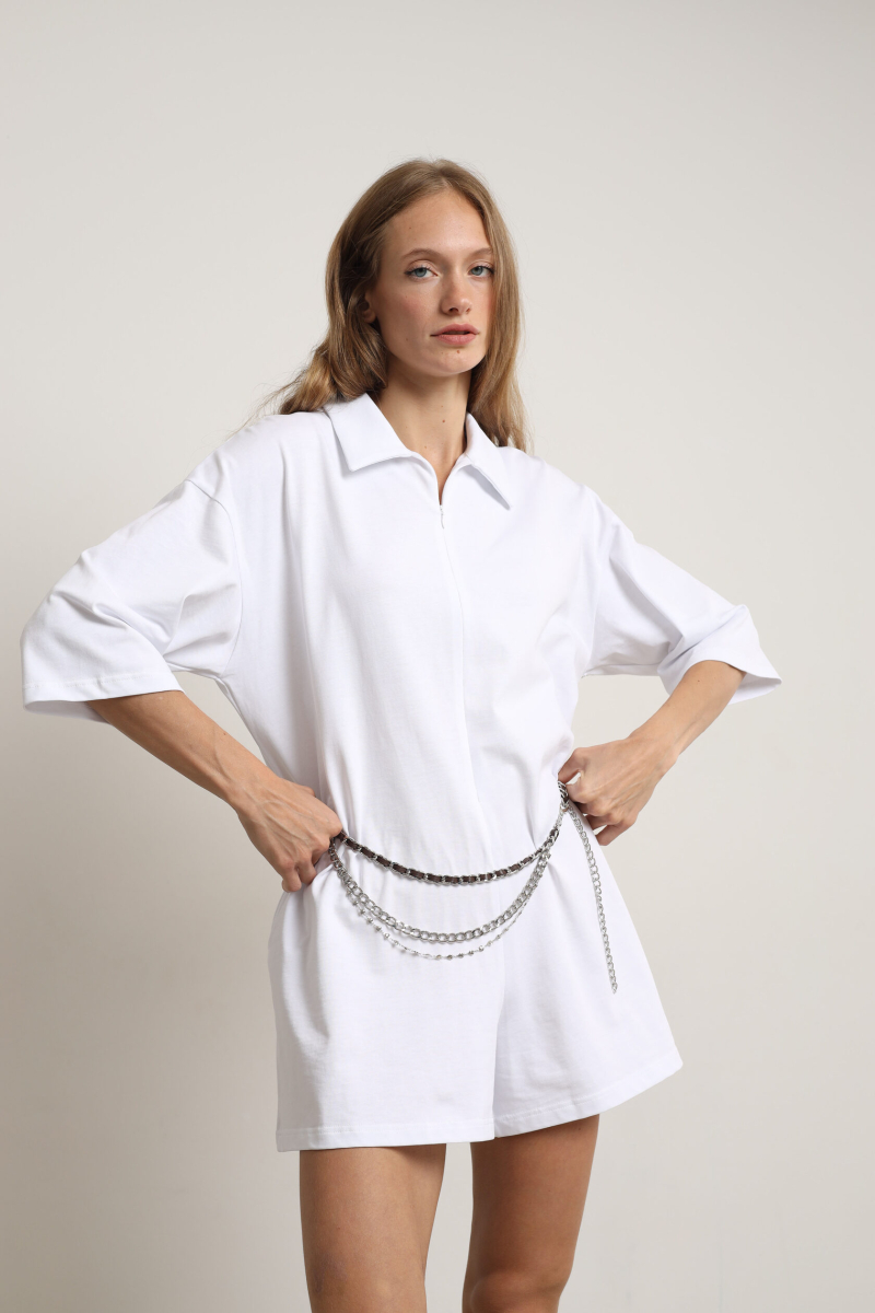 Комбинезон matchy white issju, цвет: белый,  купить онлайн