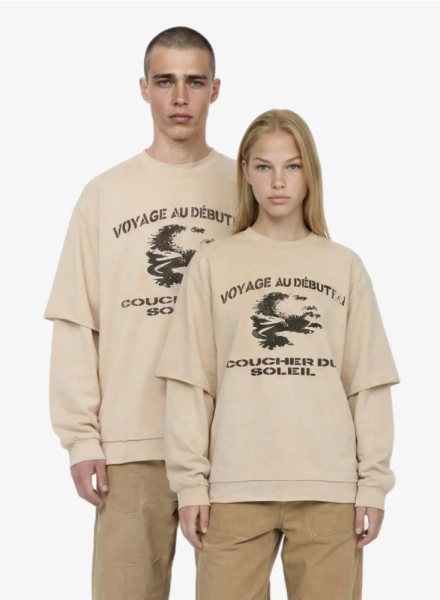 Лонгслив с двойным рукавом