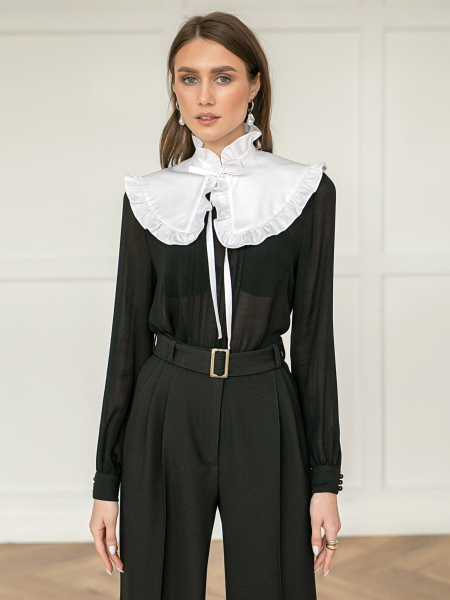 Манишка с рюшей I.B.W., цвет: белый AC015 купить онлайн