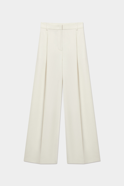 Брюки из костюмной ткани со складками