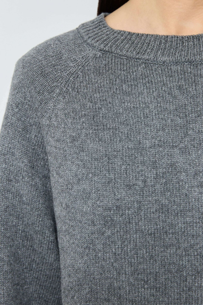 Джемпер кроп из смесового кашемира AROUND, цвет: графит, 2111_84C16 купить онлайн