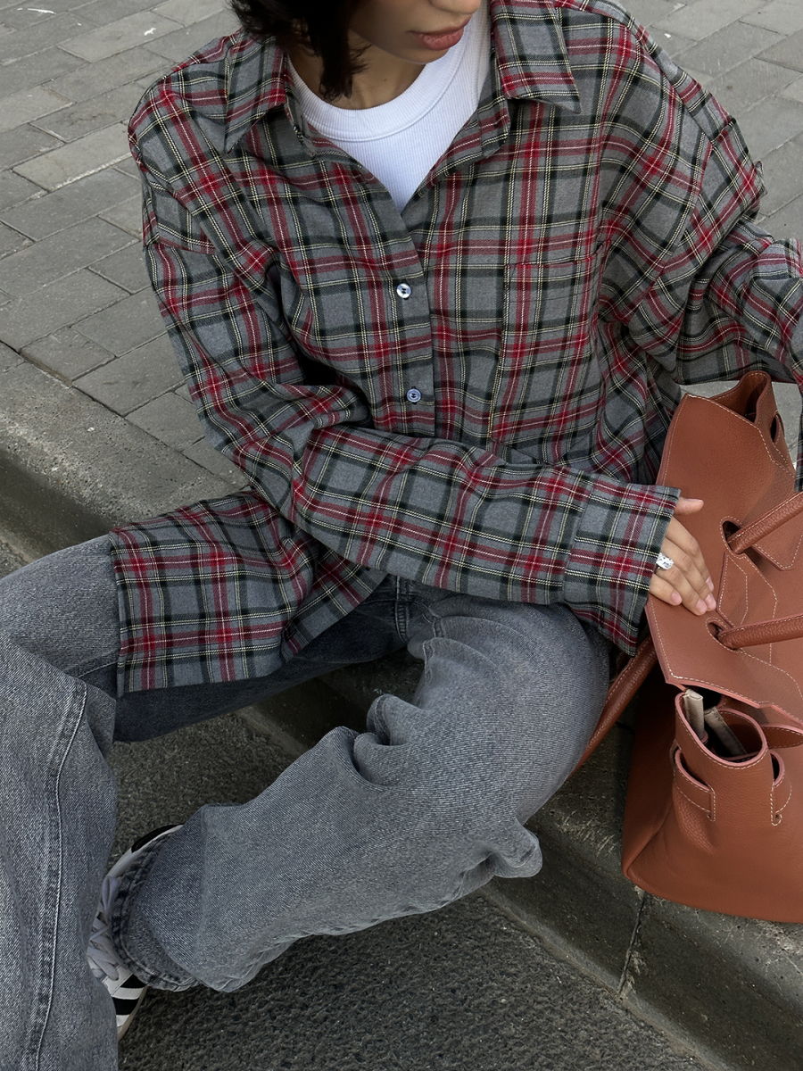 Рубашка "OLD SCHOOL" MIARTLAND, цвет: серый, НФ-00000107 купить онлайн