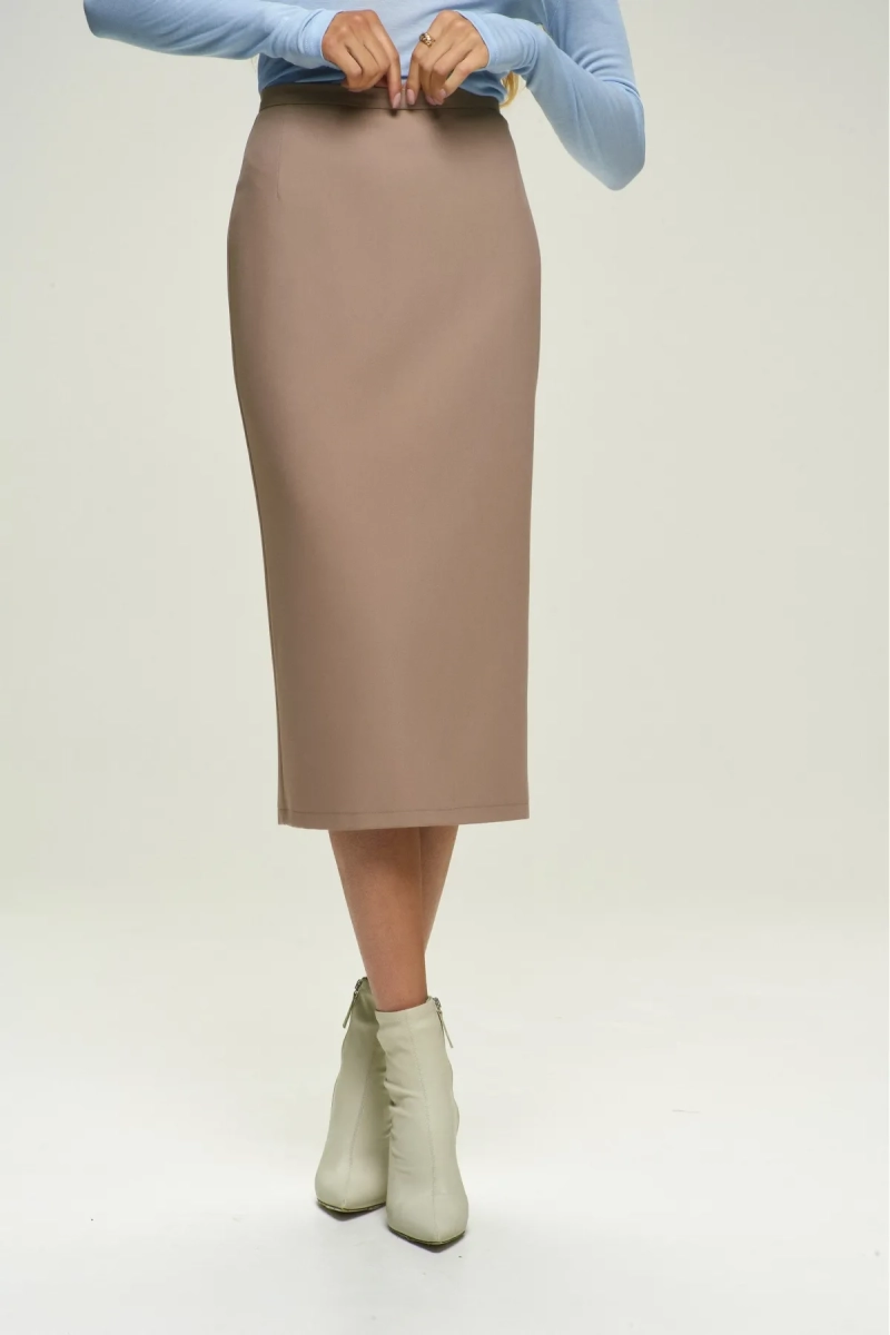 Юбка-миди Classic Beige Erist store, цвет: бежевый, НФ-00001673 купить онлайн