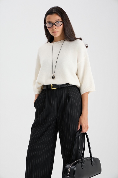 Джемпер с коротким рукавом MIA AIM, цвет: молочный, MIA699 купить онлайн