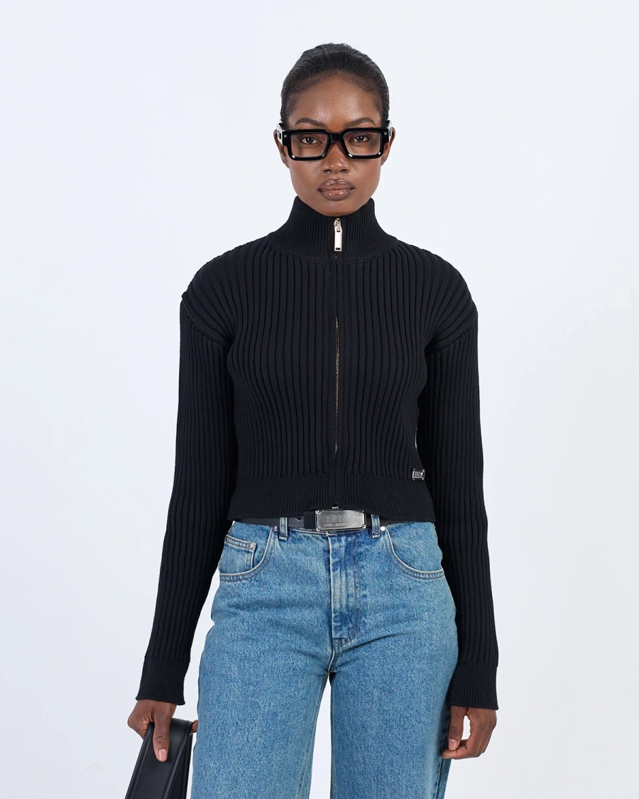 Джемпер BASIC RIBBED BLACK