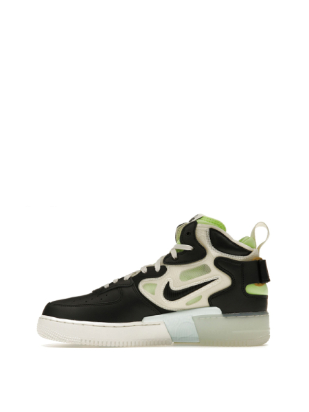 Кроссовки Nike Air Force 1 Mid React Black Neon