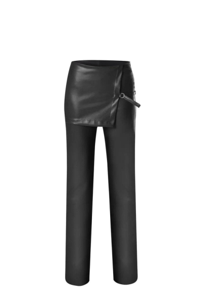 Брюки из экокожи