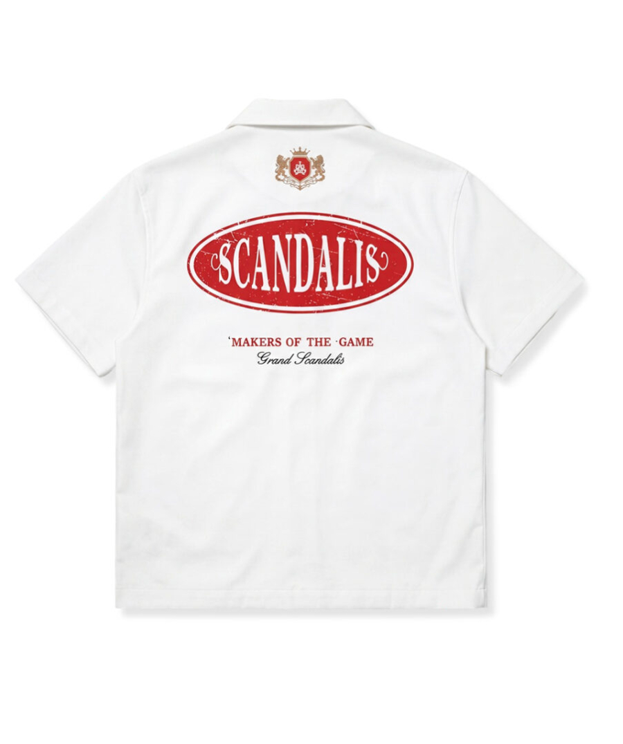 Рубашка короткий рукав SCANDALIS, цвет: белый, РКР014а купить онлайн