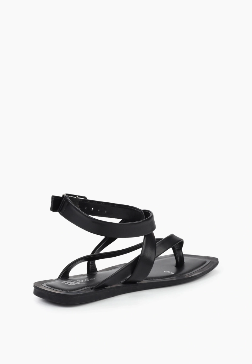 Сандалии через палец SBALO, цвет: Черный Sf119 купить онлайн