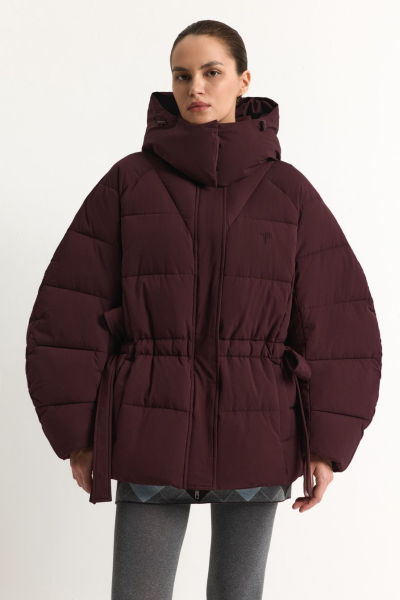 Пуховик с капюшоном TOPTOP, цвет: Бордовый, TT.042.17963.330 купить онлайн