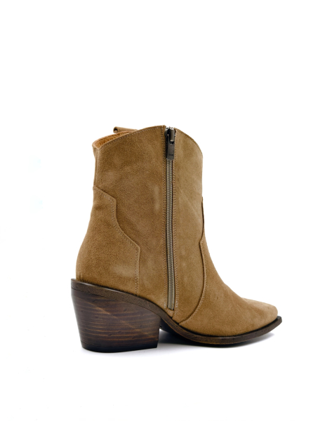 Ботинки демисезонные из натуральной замши GRANDERA, цвет: бежевый 015-29701-652 (938) купить онлайн