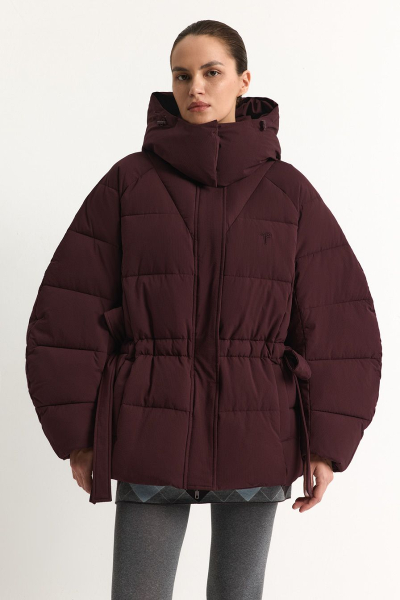 Пуховик с капюшоном TOPTOP, цвет: Бордовый, TT.042.17963.330 купить онлайн