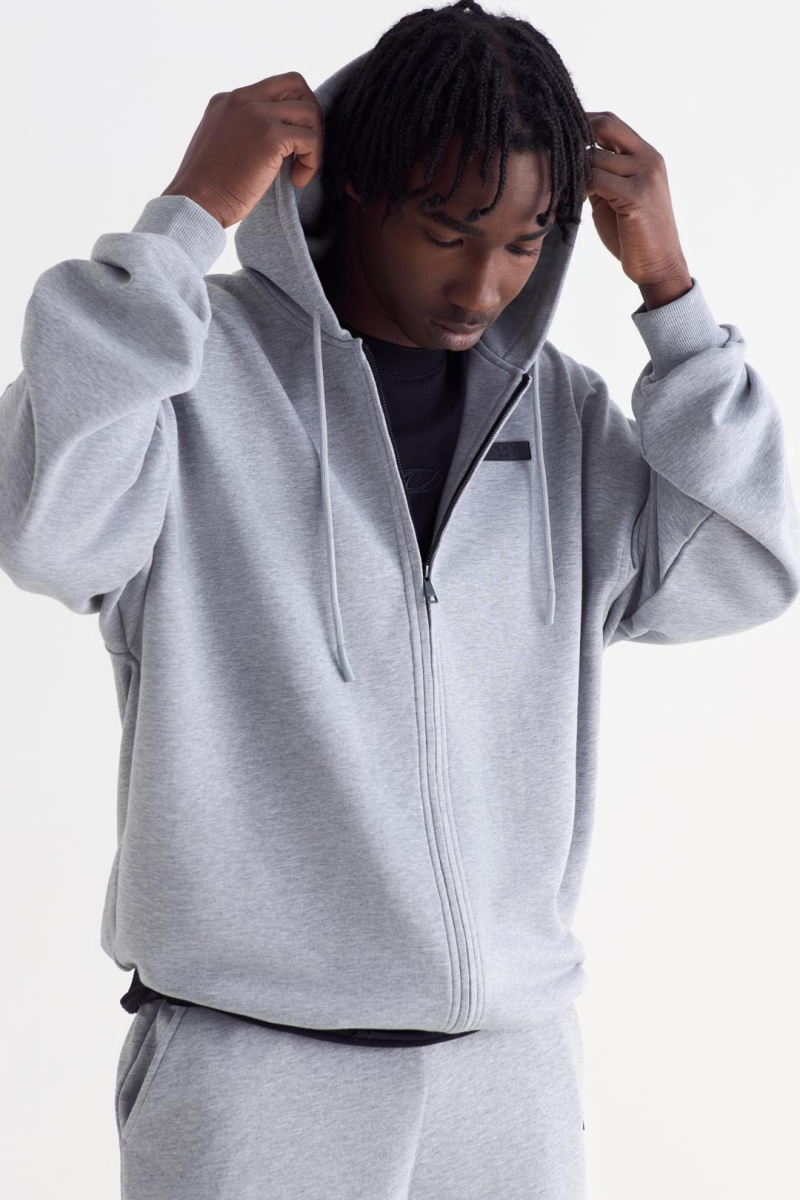 Худи на молнии Capsule CULT, цвет: серый меланж,  купить онлайн
