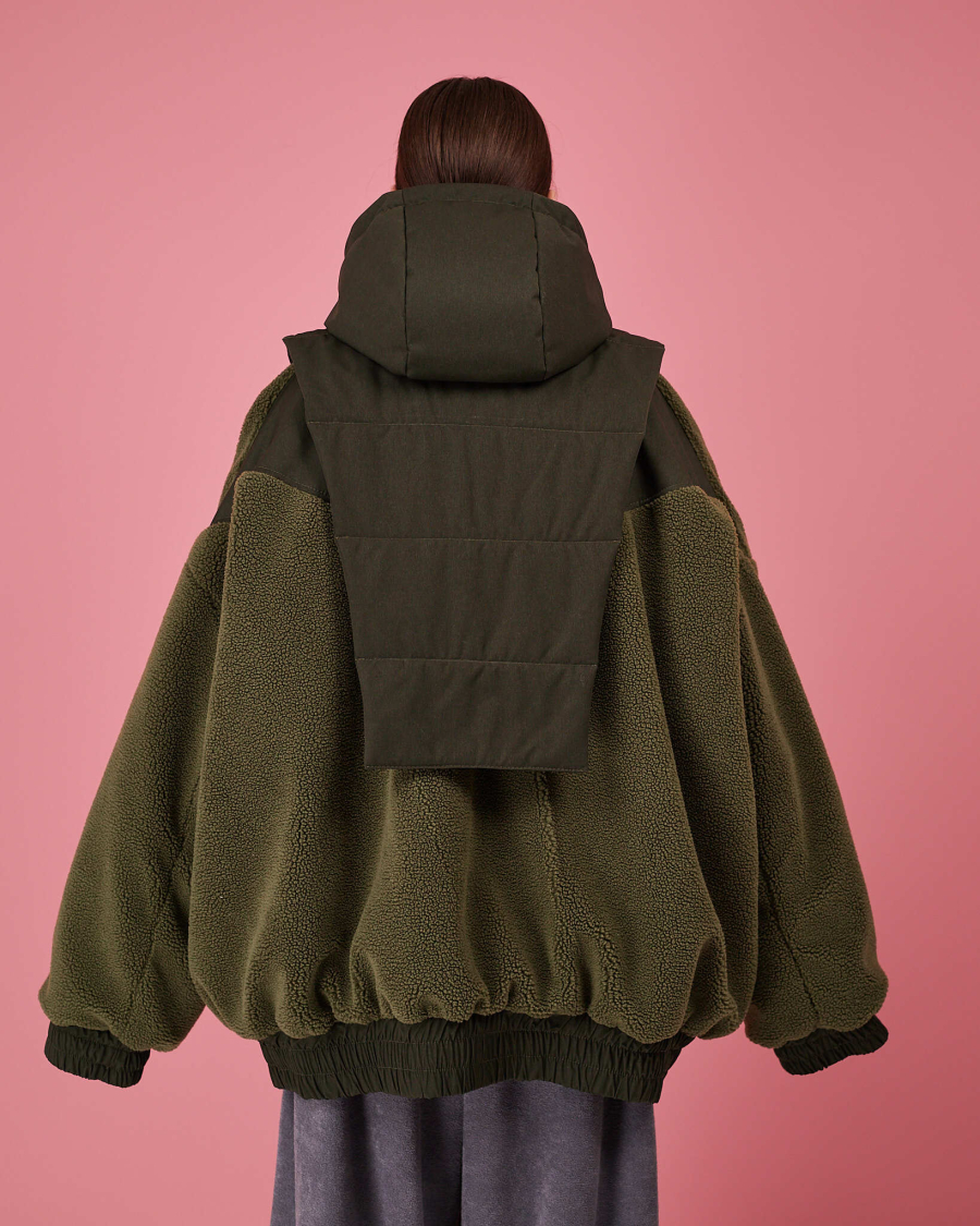 Бомбер с манишкой TABOO, цвет: зеленый, BrManKh купить онлайн