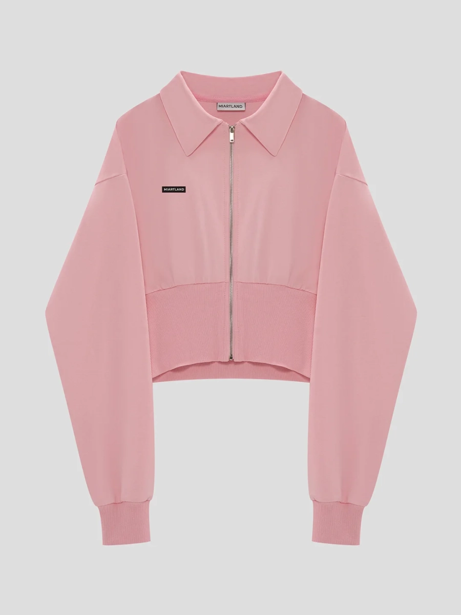 Худи на молнии MIARTLAND, цвет: розовый НФ-00000786 |трендовая новинка купить онлайн