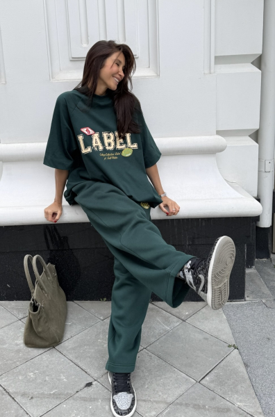 Футболка с рукавом реглан DARK GREEN Label .B, цвет: dark green, Tp.04.3.5536.0925DGRN купить онлайн