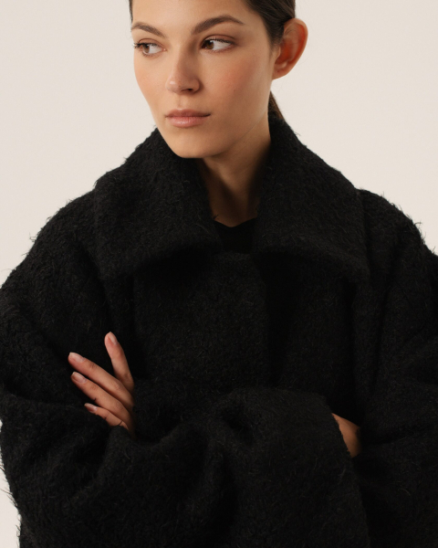 Пальто BLACK Anmuse, цвет: Черный, FUR24W112-BLC купить онлайн