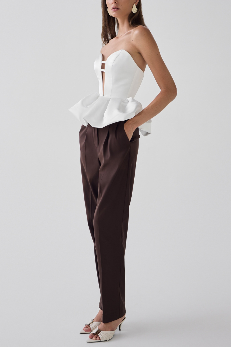 Топ-корсет из тафты Shtripling, цвет: белый, SHTOP003WHT купить онлайн