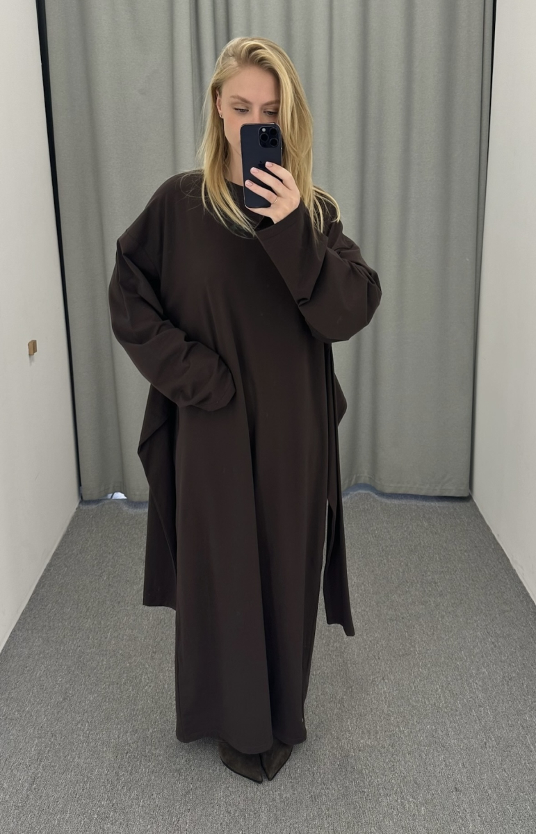 Платье объемное с принтом BROWN Label .B, цвет: BROWN, Dr.03.5.4101.1125BRN купить онлайн