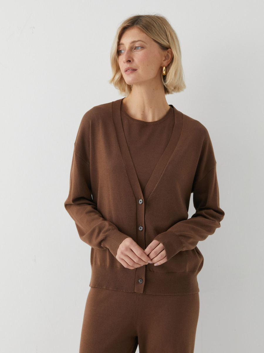 Объемный кардиган