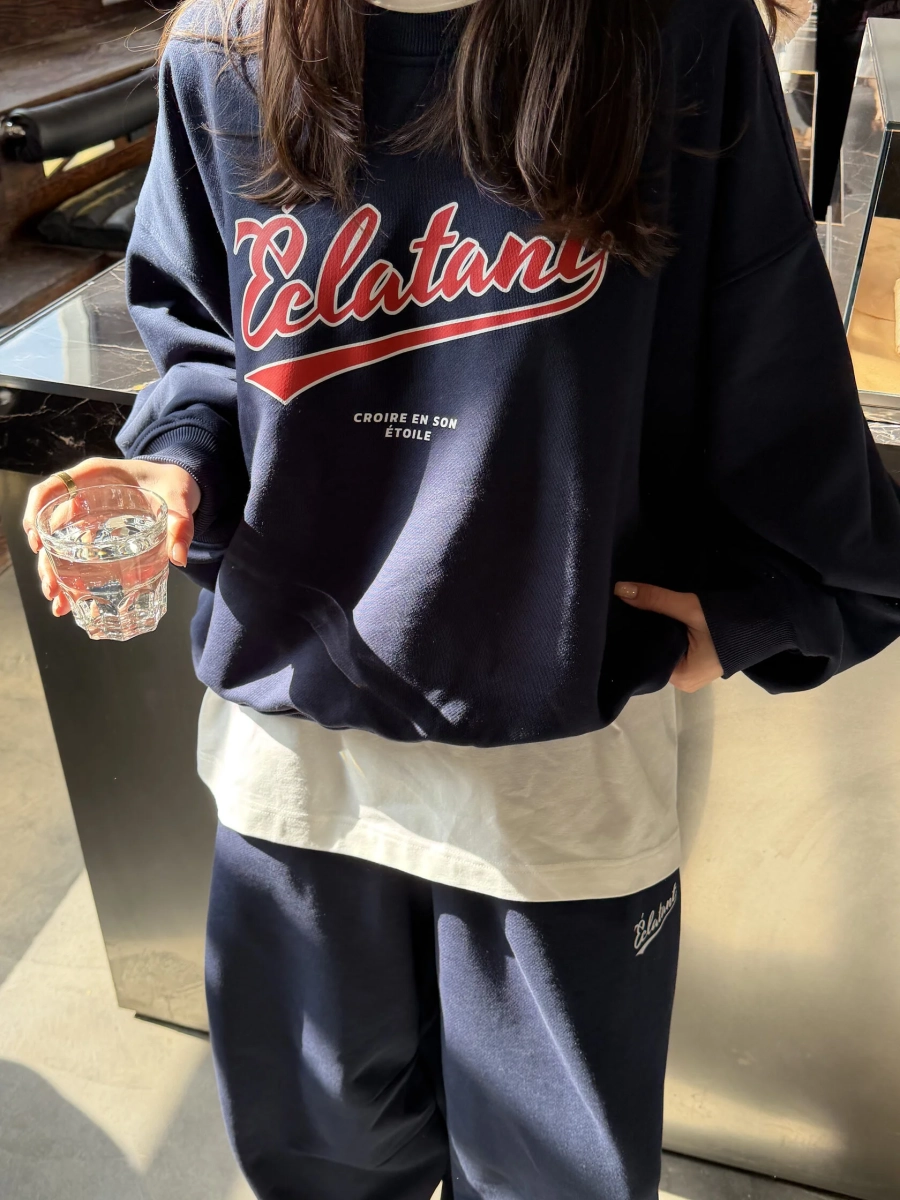 Свитшот с принтом TRES, цвет: темно-синий, НФ-00002771 купить онлайн