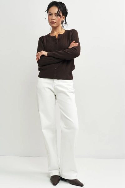 Джинсы прямые Erist store, цвет: белый, НФ-00003370 купить онлайн