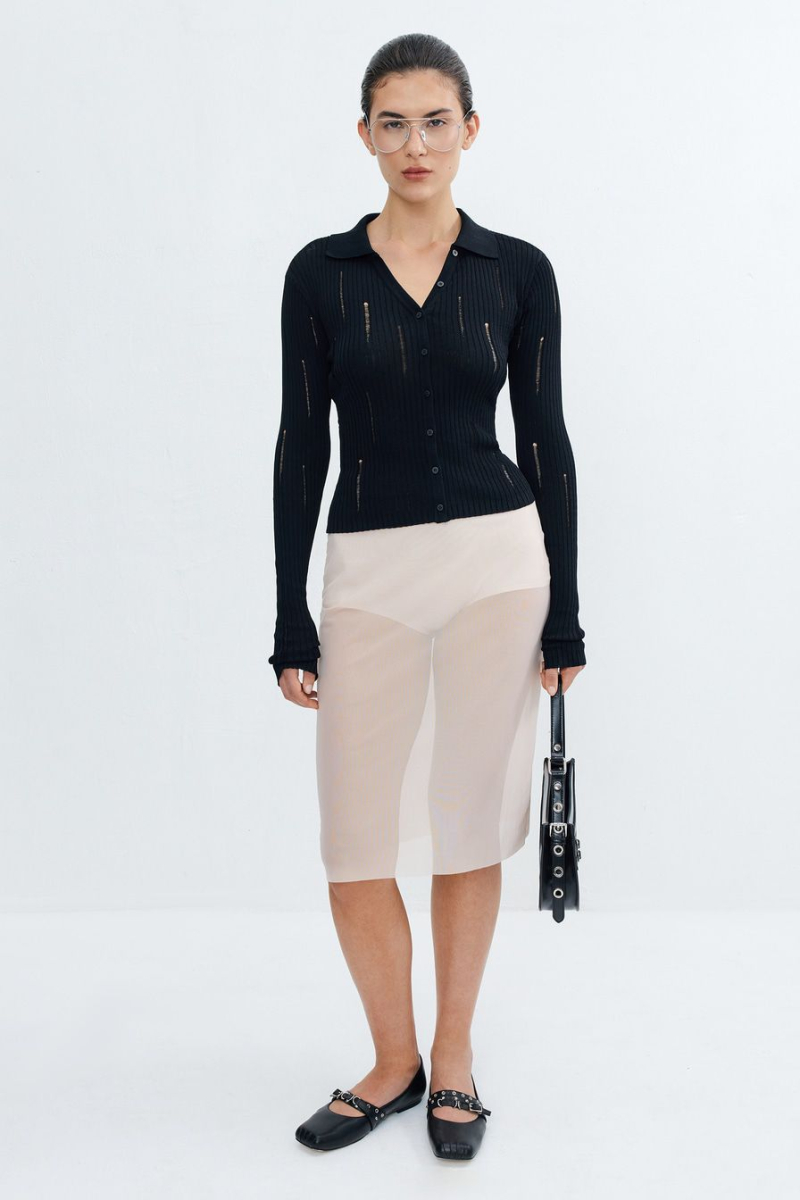 Джемпер из смесовой вискозы TOPTOP, цвет: Черный, TT.020.15341.900 купить онлайн