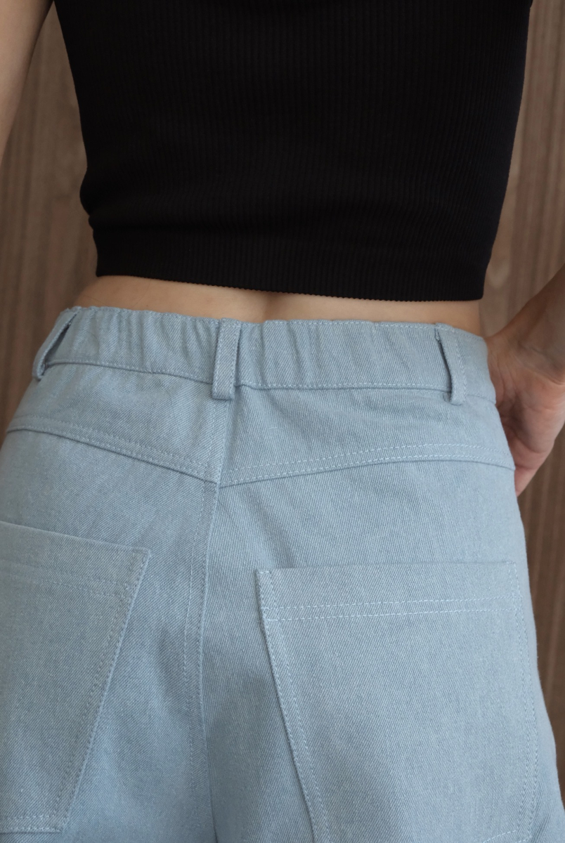 Джинсы оверсайз "Небо" Мини, цвет: голубой, НФ-00000504 купить онлайн