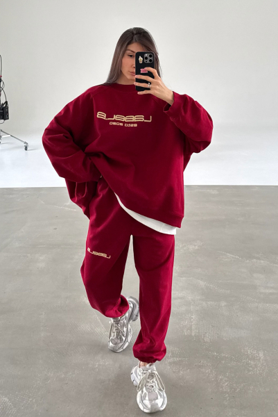 Свитшот OVER FIT DARK RED Label .B, цвет: мультиколор,  купить онлайн