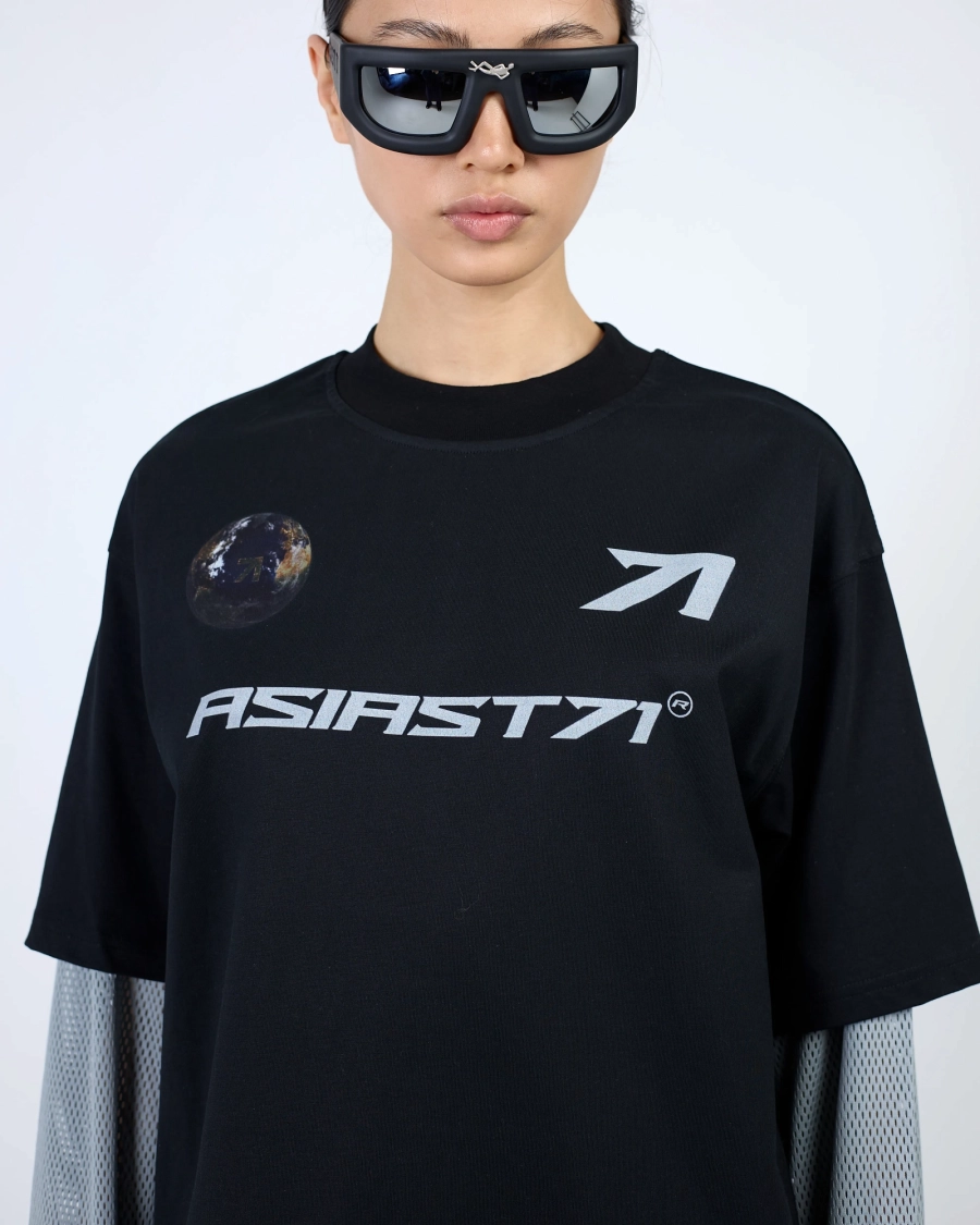 Лонгслив JERSEY MESH SLEEVES BLACK ASIA ST 71, цвет: Черный, Ast71.lsleevs-jersey-mesh-bl купить онлайн