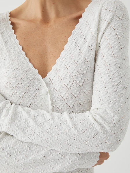 Платье с V-образным вырезом Marou, цвет: молочный, Mar_26020903 купить онлайн