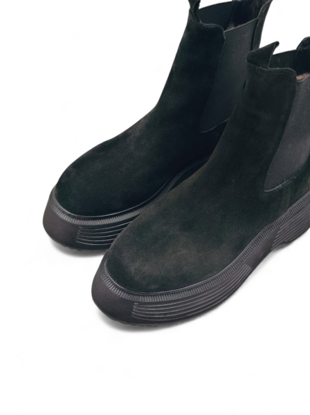 Ботинки женские зимние из натуральной замши GRANDERA, цвет: Черный 261-5503-213 (312) купить онлайн