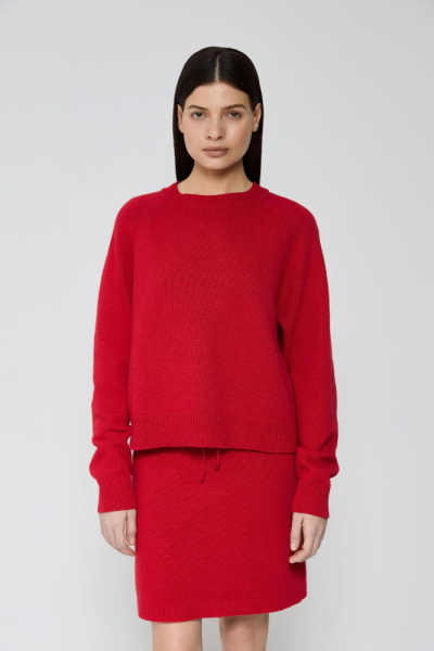 Джемпер кроп из смесового кашемира