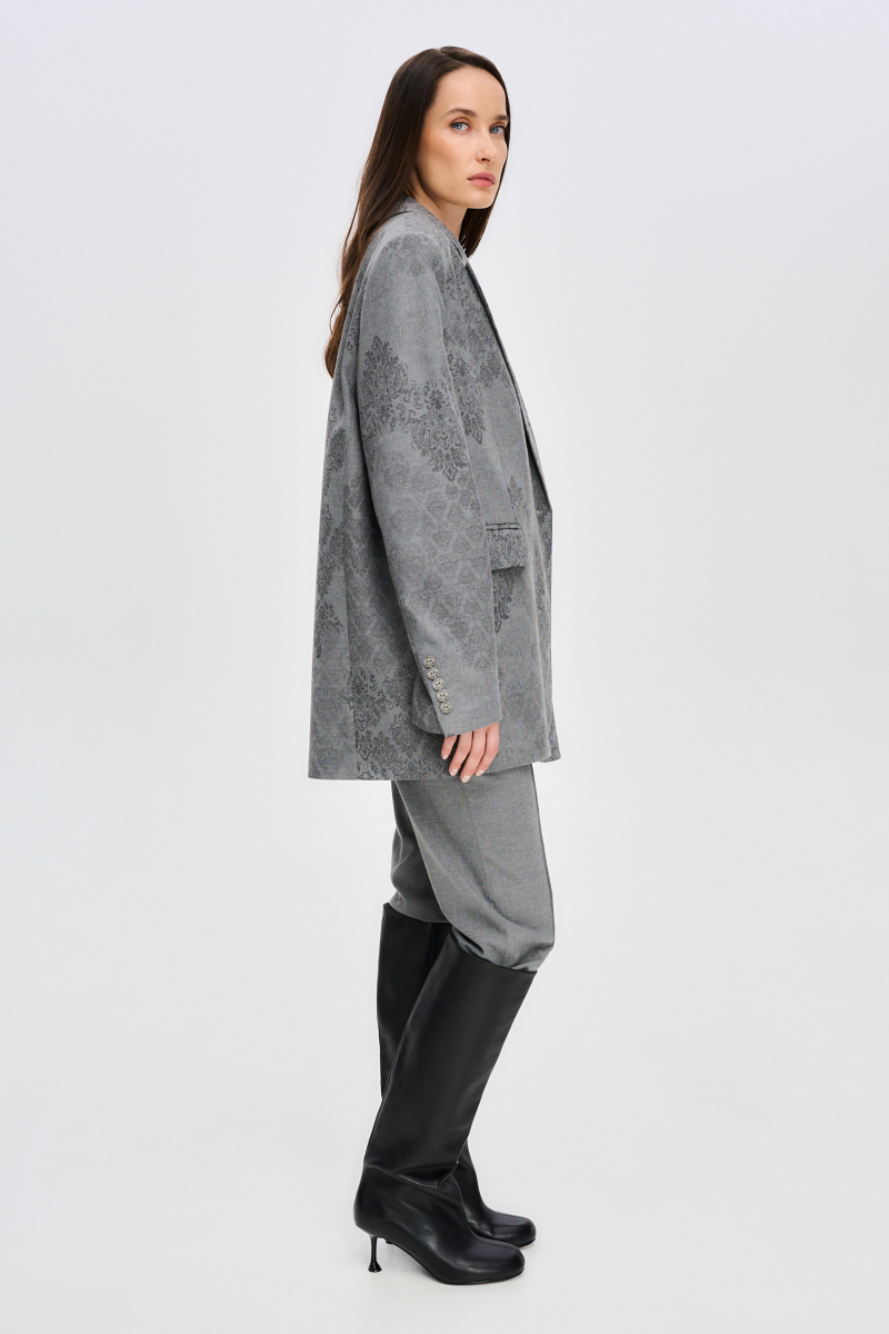 Пиджак объемный BAROQUE Label .B, цвет: grey, Jc.30.5.02.1224GR со скидкой купить онлайн