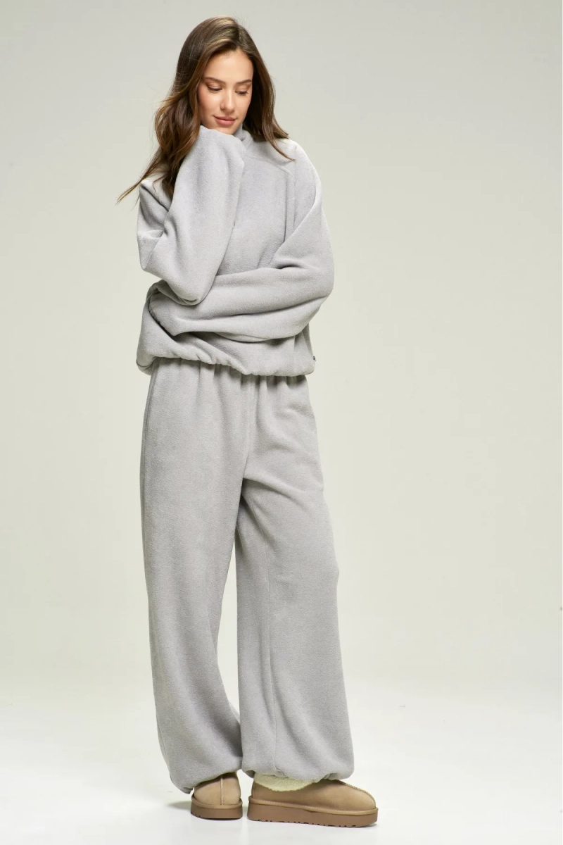 Анорак из плюша с начесом Grey Erist store, цвет: серый, НФ-00002857 купить онлайн