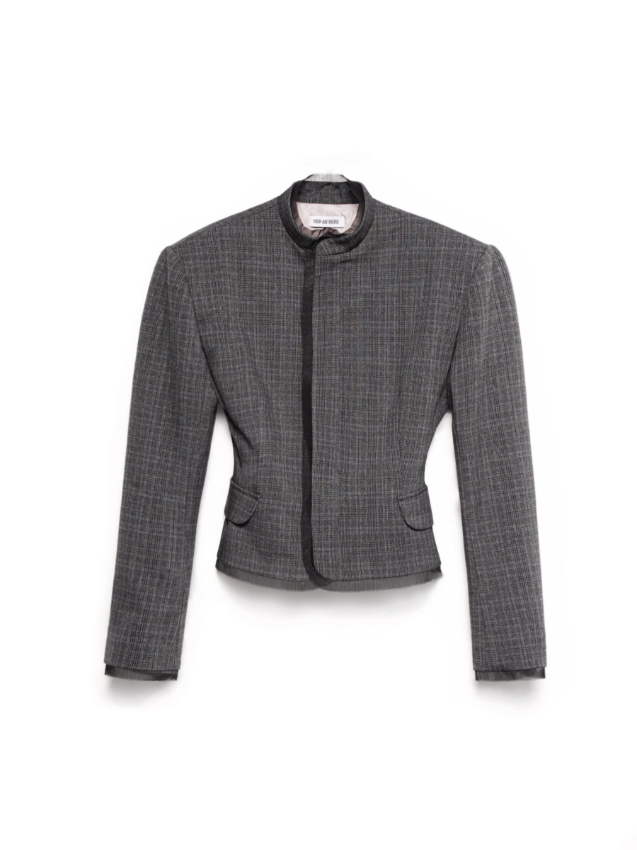 Пиджак Ноктюрн YOUR ANTIHERO, цвет: графитовый в клетку,  купить онлайн