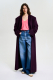 Пальто без лацканов BURGUNDY Label .B, цвет: burgundy, Jc.30.4.2145BRD со скидкой купить онлайн