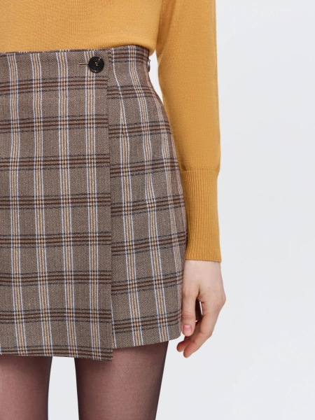 Юбка-шорты ANNA PEKUN, цвет: коричневый,  купить онлайн