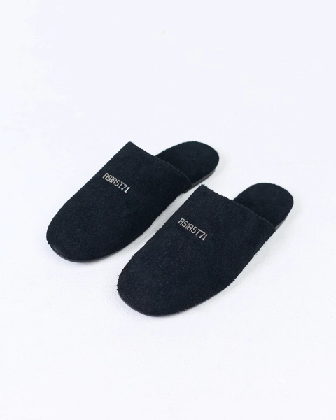 Слиперы из замши ASIA ST 71, цвет: Черный Ast71.slipper-bl | новая мужская коллекция купить онлайн