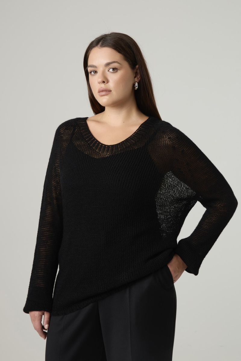 Джемпер вязаный "паутинка"