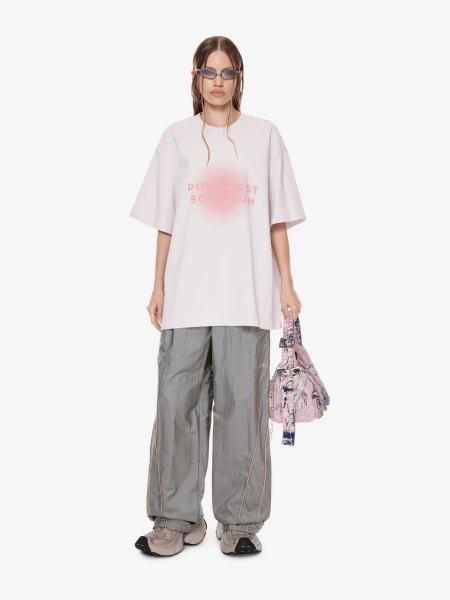 Футболка оверсайз с принтом POST POST SCRIPTUM, цвет: гипсовый, 1146.11.00.WTE1 купить онлайн