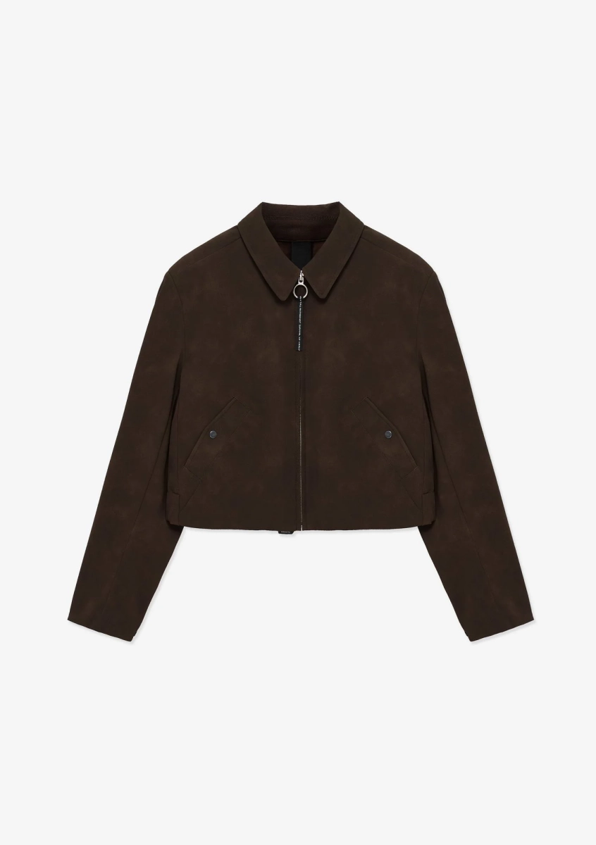 Укороченная куртка из экозамши KRAKATAU, цвет: коричневый, Qw576-7 купить онлайн