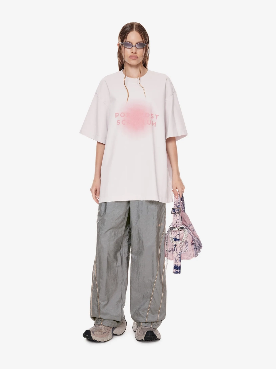 Футболка оверсайз с принтом POST POST SCRIPTUM, цвет: гипсовый, 1146.11.00.WTE1 купить онлайн