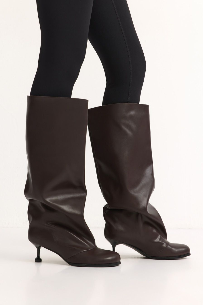 Сапоги с широким голенищем Lera Nena, цвет: коричневый LNU.402.18692.700 купить онлайн