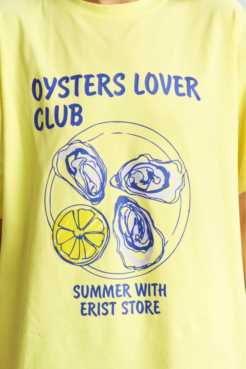 Футболка OYSTERS LOVER CLUB Banan Erist store, цвет: Желтый НФ-00002304 |новая коллекция купить онлайн